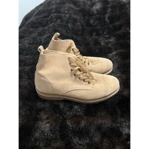 Golden Fox 6" Boondocker Boots Military leather Khaki Sand Shoes 11